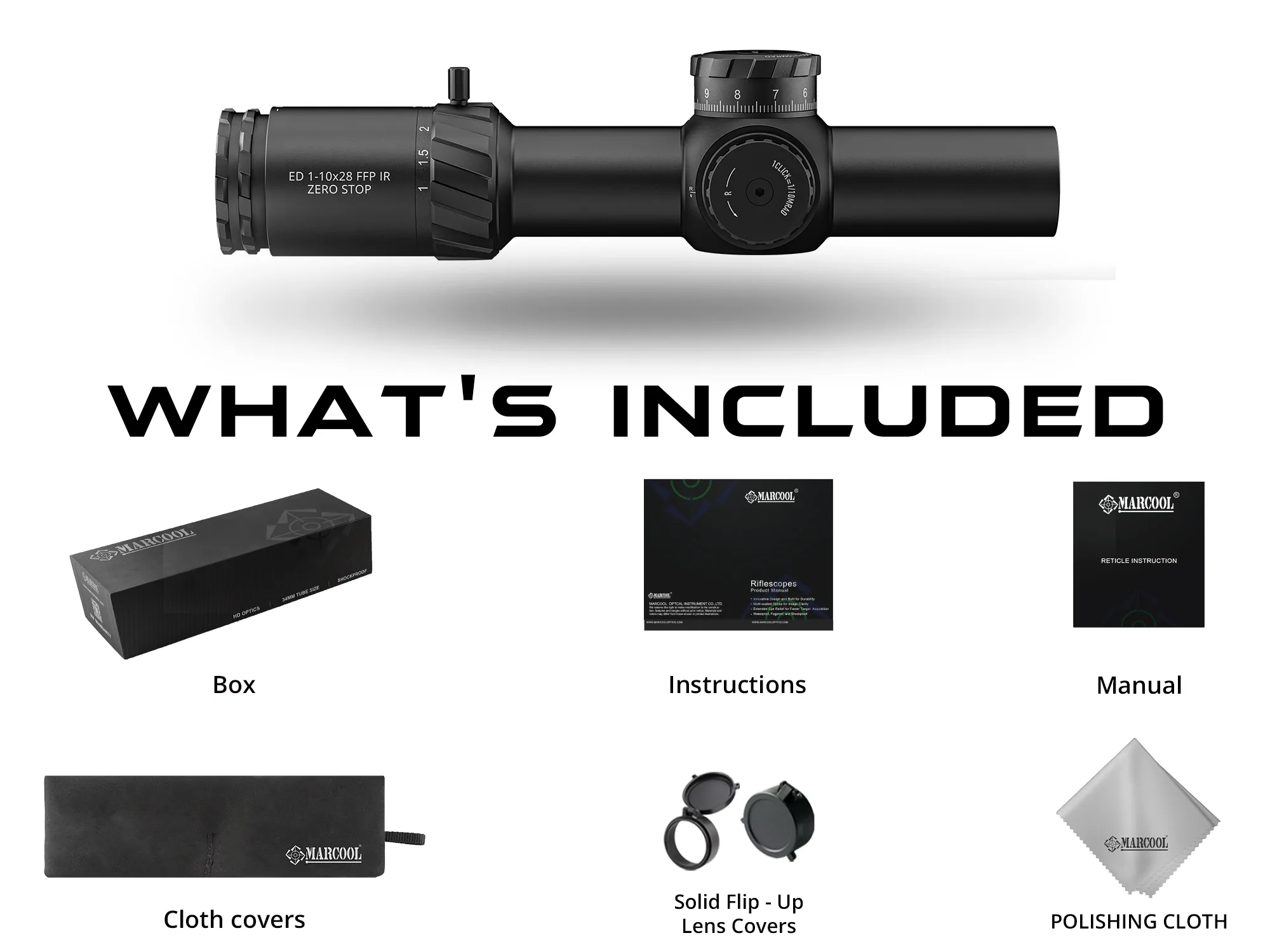 Super Compact LPVO 1-10x28 FFP IR zerostop| 34mm Tube