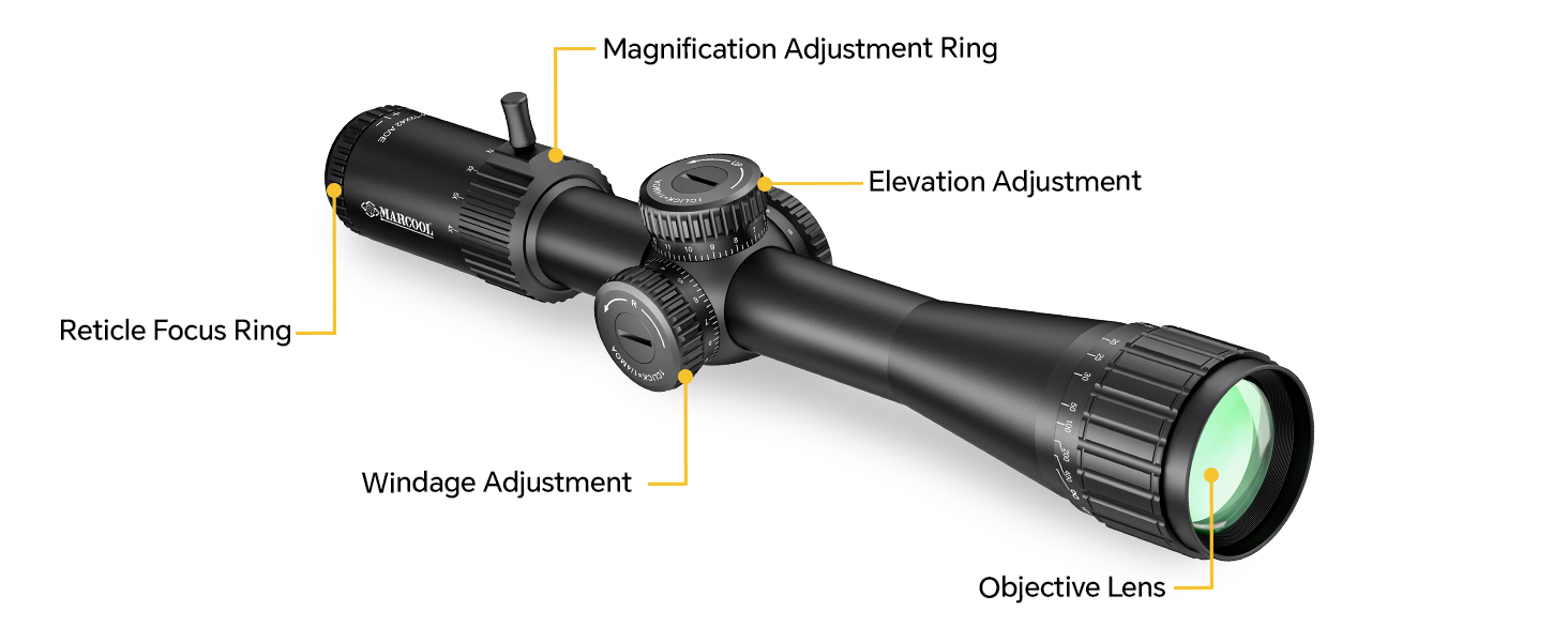 assailant HD 4-12x42 AO mil dot riflescope